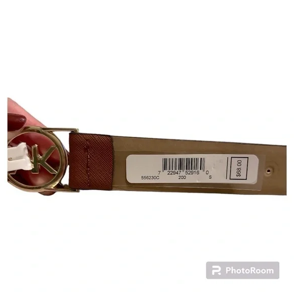 NWT Michael Kors belt luggage/gold color size small - Picture 2 of 4